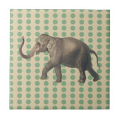 Stippen met lephant- met lephant tegeltje (Voorkant)