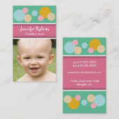 Stippen met mammie kaart contactkaartje (Voorkant / Achterkant)