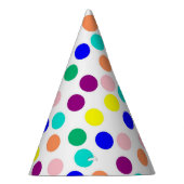 Stippen met meerdere kleuren feesthoedjes (Rechts)