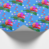 Stippen met meerdere stromen: Happy Holiday Gift P Cadeaupapier (Hoek)