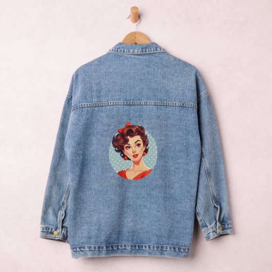 stippen met pin-uppolka denim jacket (Hangar)
