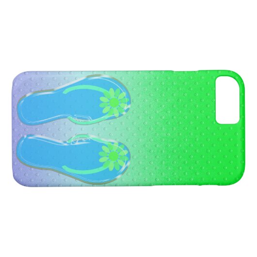 stippen met teenslippers in reliëf Case-Mate iPhone case (Achterkant (Horizontaal))