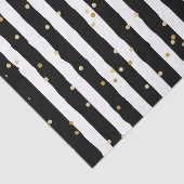 Stippen met zwarte en witte strepen tissuepapier (Detail)