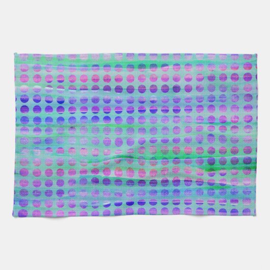 Stippen mini Periwinkle wassen Theedoek (Horizontaal)