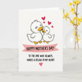 Stippen Minnende Vogels Kaart (Gele Bloem)