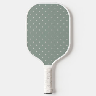 Stippen Mintgroen en Zachtegrijs Stippenpatroon Pickleball Paddle