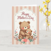 Stippen Moeders Liefde Kaart (Gele Bloem)