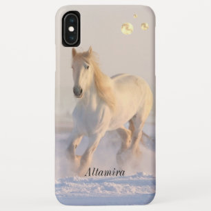 Stippen, mooi wit paard & strand Case-Mate iPhone case