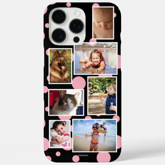 Stippen Multi-foto telefoonhoesje HAMbWG Case-Mate iPhone Case (Achterkant)