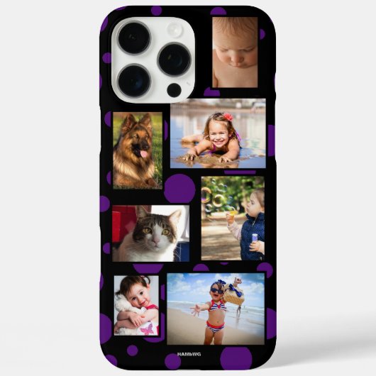 Stippen Multi-foto telefoonhoesje HAMbWG Case-Mate iPhone Case (Achterkant)