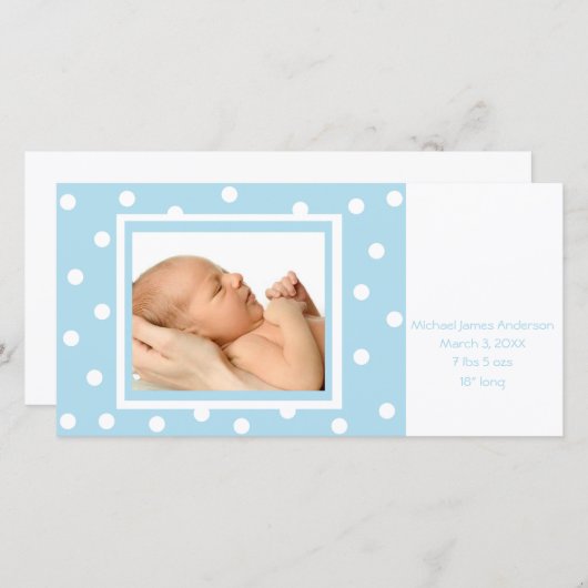 Stippen N Stippen (blauw) Aankondiging (Voorkant / Achterkant)