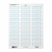 Stippen n Stippen Retouradreslabel (blauw) Etiket (Full Sheet)