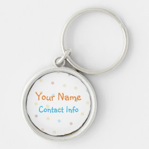 Stippen 'n' Stripes ID-label Sleutelhanger
