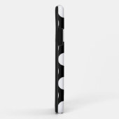 Stippen naadloos patroonwit + uw achtergrond. Case-Mate iPhone case (Achterkant/rechts)