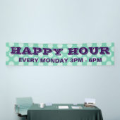 Stippen naadloze witte transp. + uw ideeën spandoek (Beurs)