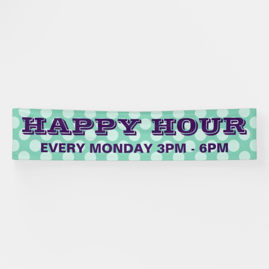 Stippen naadloze witte transp. + uw ideeën spandoek (Horizontaal)