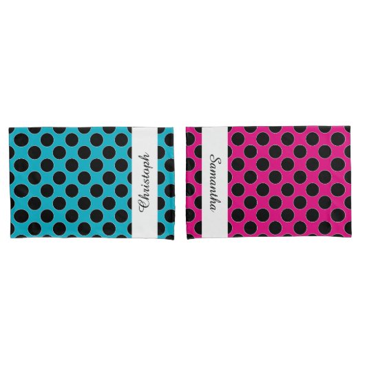 Stippen naadloze zwarte / witte vormgeving kussensloop (Voorkant-Set)