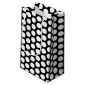 Stippen Nice Polka Dots Gift Bag Klein Cadeauzakje (Achterkant Gekanteld)