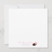 stippen, Oh Baby!U bent uitgenodigd voor een Baby  Kaart (Achterkant)