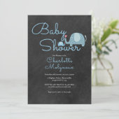 Stippen Olifanten Baby Shower / Sprinkle Boho Kaart (Staand voorkant)