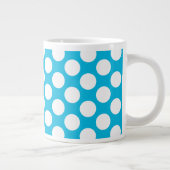Stippen op Blauw Grote Koffiekop (Rechts)