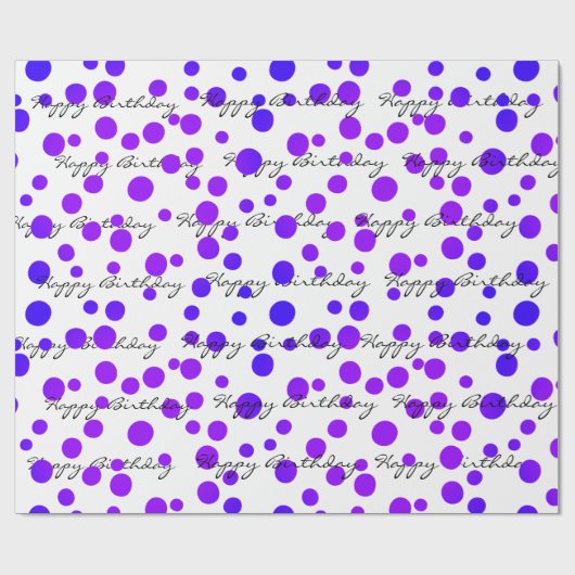 Stippen op de geboorte wit cadeaupapier (Vlak)