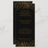 Stippen op de huwelijksdag Trendy Gold Menu (Voorkant / Achterkant)