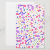 Stippen op roze briefpapier (Voorkant / Achterkant)