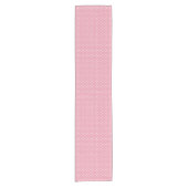 Stippen op Roze Korte Tafelloper (Voorkant)
