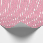 Stippen op Roze Patroon Cadeaupapier (Hoek)