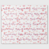 Stippen op witte achtergrond cadeaupapier (Vlak)