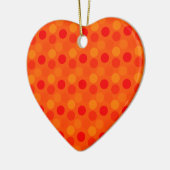 Stippen Oranje hart Ornament (Links)