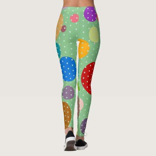Stippen over Leggings van Stippen (Achterkant)