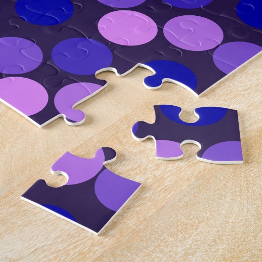Stippen Paars en roze JIGSAW PUZZZLE Legpuzzel (Zijkant)