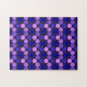 Stippen Paars en roze JIGSAW PUZZZLE Legpuzzel (Horizontaal)