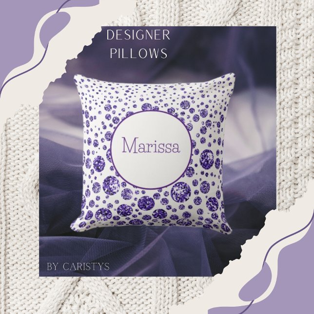 Stippen Paars Sierkussen (Creator heeft geüpload)