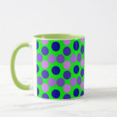 Stippen Paarse groene Ringer Mok (Links)