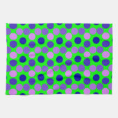 Stippen Paarse keukenhanddoek (Horizontaal)