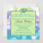 Stippen Pastel Elephant Baby shower CSTM2 Kaart (Achterkant)