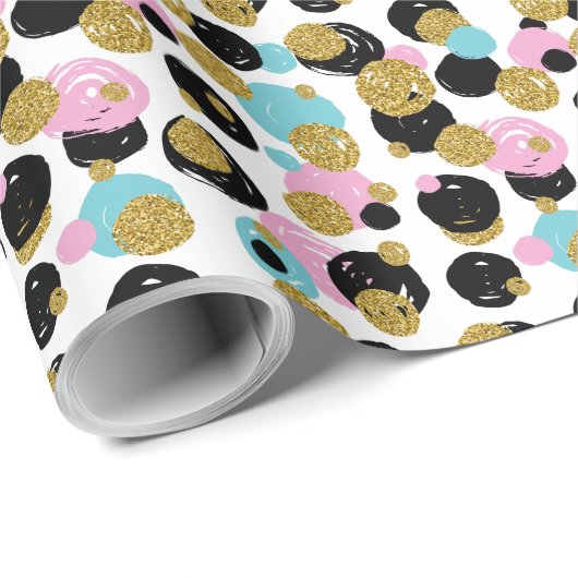 Stippen Patroon 10 Cadeaupapier (Rol Hoek)