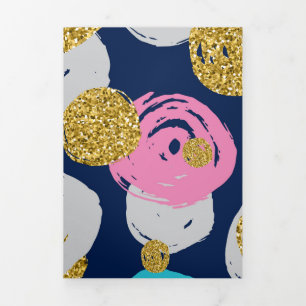 Stippen Patroon 11 Drieluik Wenskaart