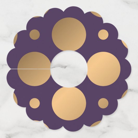 Stippen Patroon 15 Wijnglaslabel (Voorkant)