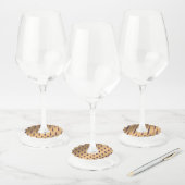 Stippen Patroon 16 Wijnglaslabel (Set)
