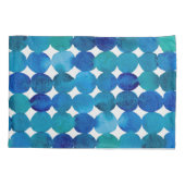 Stippen patroon - blauw en groen kussensloop (Achterkant)