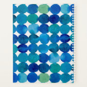 Stippen patroon - blauw en groen planner (Achterkant)