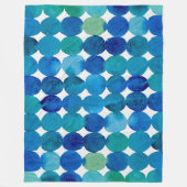 Stippen patroon - blauwe en groene deken van de fl (Voorkant)