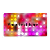 Stippen patroon etiket (Voorkant)