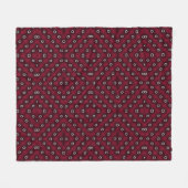 Stippen patroon fleece deken (Voorkant (Horizontaal))