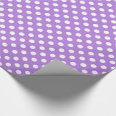 Stippen Patroon Floral Lavender Cadeaupapier (Hoek)