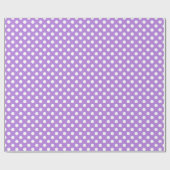Stippen Patroon Floral Lavender Cadeaupapier (Vlak)